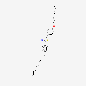 5-[4-(Heptyloxy)phenyl]-2-(4-undecylphenyl)-1,3-thiazole