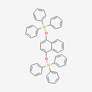 molecular formula C46H36O2Si2 B12541629 [Naphthalene-1,4-diylbis(oxy)]bis(triphenylsilane) CAS No. 653601-72-0