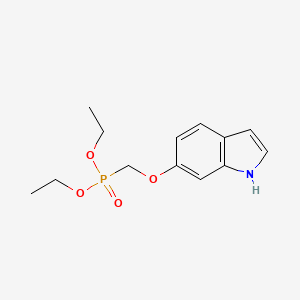 Diethyl {[(1H-indol-6-yl)oxy]methyl}phosphonate