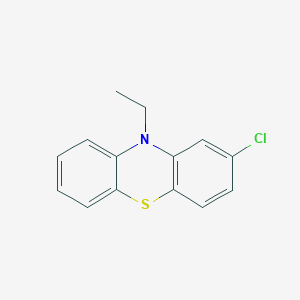 molecular formula C14H12ClNS B1254164 2-Chloro-10-ethylphenothiazine CAS No. 63615-80-5