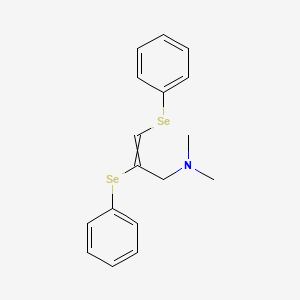 molecular formula C17H19NSe2 B12541640 N,N-Dimethyl-2,3-bis(phenylselanyl)prop-2-en-1-amine CAS No. 670823-41-3