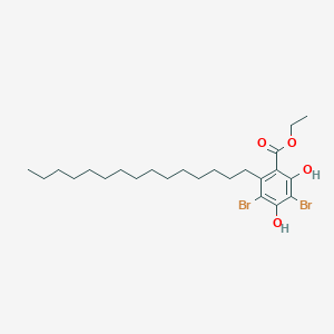 Ethyl 3,5-dibromo-2,4-dihydroxy-6-pentadecylbenzoate