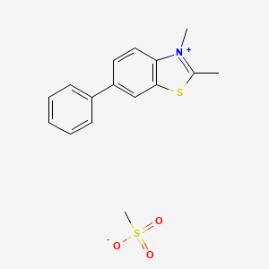 2,3-Dimethyl-6-phenyl-1,3-benzothiazol-3-ium methanesulfonate