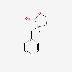 molecular formula C12H14O2 B1254168 alpha-Benzyl-alpha-methyl-gamma-butyrolactone 