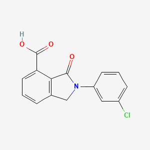 2-(3-Chlorophenyl)-3-oxo-2,3-dihydro-1H-isoindole-4-carboxylic acid