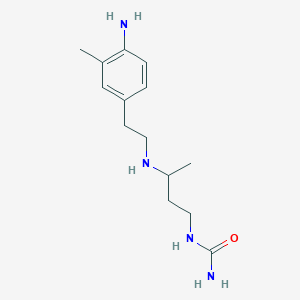 N-(3-{[2-(4-Amino-3-methylphenyl)ethyl]amino}butyl)urea