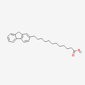 molecular formula C25H32O2 B12541708 12-(9H-Fluoren-2-YL)dodecanoic acid CAS No. 144450-19-1