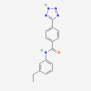 N-(3-ethylphenyl)-4-(2H-tetrazol-5-yl)benzamide