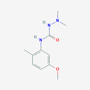 molecular formula C11H17N3O2 B12541739 N-(5-Methoxy-2-methylphenyl)-2,2-dimethylhydrazine-1-carboxamide CAS No. 663180-22-1