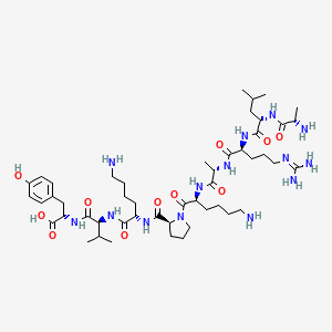 L-Alanyl-L-leucyl-N~5~-(diaminomethylidene)-L-ornithyl-L-alanyl-L-lysyl-L-prolyl-L-lysyl-L-valyl-L-tyrosine