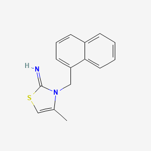 4-Methyl-3-[(naphthalen-1-yl)methyl]-1,3-thiazol-2(3H)-imine