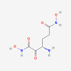 (3S)-3-Amino-N~1~,N~6~-dihydroxy-2-oxohexanediamide