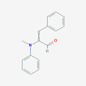 molecular formula C16H15NO B12541763 2-[Methyl(phenyl)amino]-3-phenylprop-2-enal CAS No. 676559-03-8