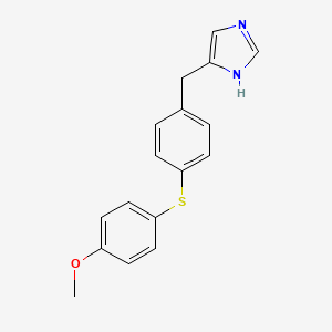 1H-Imidazole, 4-[[4-[(4-methoxyphenyl)thio]phenyl]methyl]-