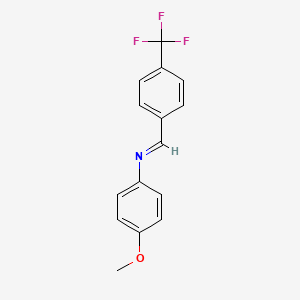 Benzenamine, 4-methoxy-N-[[4-(trifluoromethyl)phenyl]methylene]-