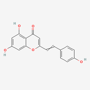 4H-1-Benzopyran-4-one, 5,7-dihydroxy-2-[2-(4-hydroxyphenyl)ethenyl]-