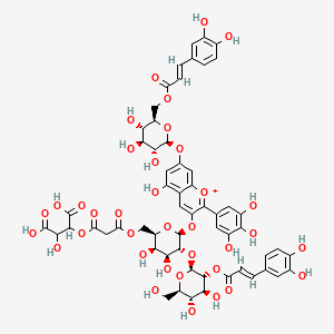 molecular formula C58H59O36+ B1254185 海葵蓝花青素4 