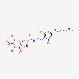 molecular formula C22H25Br4N3O5 B1254195 Purealidine S 