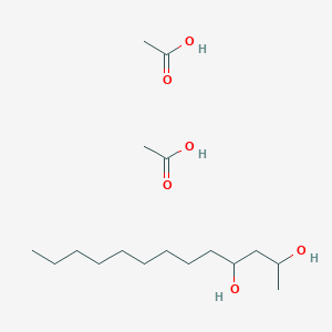 Acetic acid;tridecane-2,4-diol