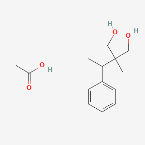 Acetic acid;2-methyl-2-(1-phenylethyl)propane-1,3-diol