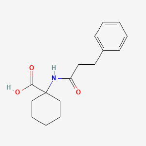 1-(3-Phenylpropanamido)cyclohexane-1-carboxylic acid