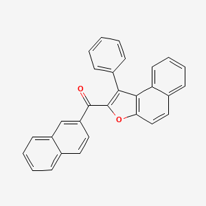 molecular formula C29H18O2 B12542112 Methanone, 2-naphthalenyl(1-phenylnaphtho[2,1-b]furan-2-yl)- CAS No. 833485-70-4