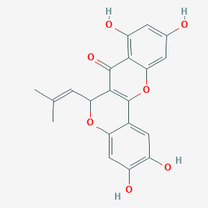 molecular formula C20H16O7 B1254214 2,3,8,10-四羟基-6-(2-甲基丙-1-烯基)-6H-色烯并[4,3-b]色烯-7-酮 