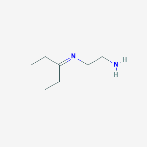 B12542151 2-[(Pentan-3-ylidene)amino]ethan-1-amine CAS No. 144776-19-2