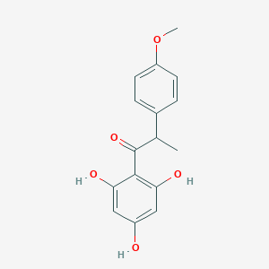 molecular formula C16H16O5 B1254223 6'-Hydroxyangolensin CAS No. 204197-90-0