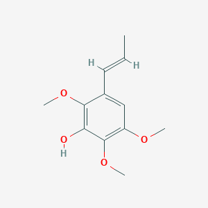 molecular formula C12H16O4 B1254229 2,3,6-Trimethoxy-5-(1-propenyl)phenol 