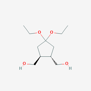 B125423 [(1S,2S)-4,4-Diethoxy-2-(hydroxymethyl)cyclopentyl]methanol CAS No. 158214-38-1