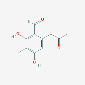 2,4-Dihydroxy-3-methyl-6-(2-oxopropyl)benzaldehyde