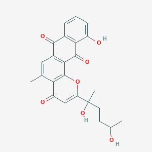 molecular formula C24H22O7 B1254243 delta-Indomycinone 