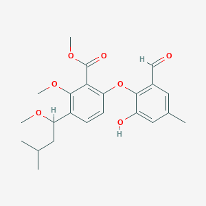 molecular formula C23H28O7 B1254249 Tenellic acid A methyl ester 
