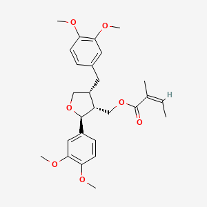 molecular formula C27H34O7 B1254254 Leoligin 