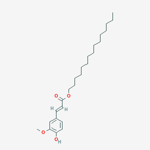 molecular formula C25H40O4 B1254265 Pentadecyl ferulate 