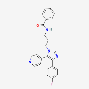 Benzamide, N-[3-[4-(4-fluorophenyl)-5-(4-pyridinyl)-1H-imidazol-1-yl]propyl]-