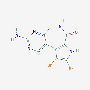 molecular formula C10H7Br2N5O B1254268 Latonduine A 