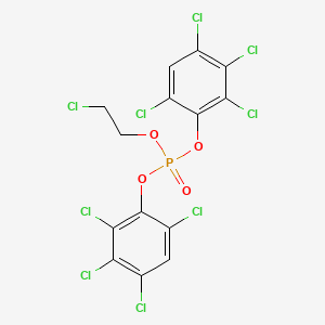 2-Chloroethyl bis(2,3,4,6-tetrachlorophenyl) phosphate