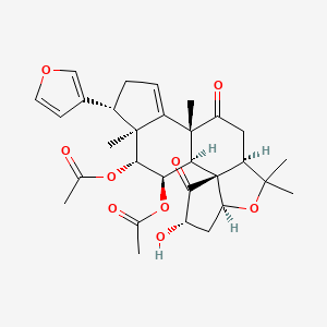 molecular formula C30H36O9 B1254269 Zumketol 