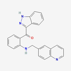 (1H-Indazol-3-yl)(2-{[(quinolin-6-yl)methyl]amino}phenyl)methanone