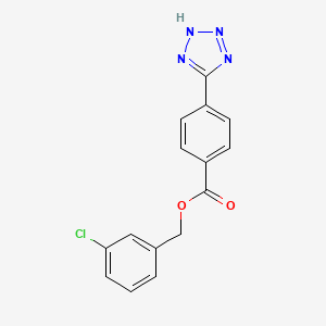 (3-chlorophenyl)methyl 4-(2H-tetrazol-5-yl)benzoate