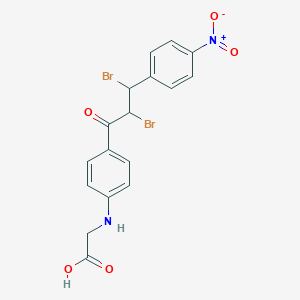 N-{4-[2,3-Dibromo-3-(4-nitrophenyl)propanoyl]phenyl}glycine