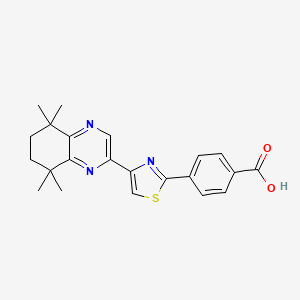 Benzoic acid, 4-(4-(5,6,7,8-tetrahydro-5,5,8,8-tetramethyl-2-quinoxalinyl)-2-thiazolyl)-