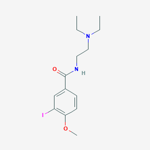 molecular formula C14H21IN2O2 B1254288 N-[2-(Diethylamino)ethyl]-3-iodo-4-methoxybenzamide 