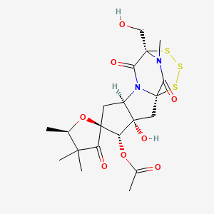 molecular formula C20H26N2O8S3 B1254299 sirodesmin J 