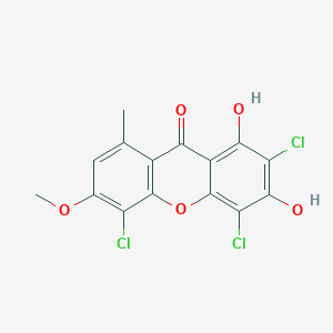 molecular formula C15H9Cl3O5 B1254301 6-O-甲基类南芹素 