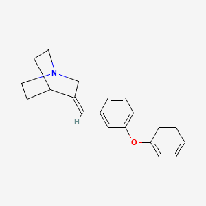 (3Z)-3-[(3-phenoxyphenyl)methylidene]-1-azabicyclo[2.2.2]octane