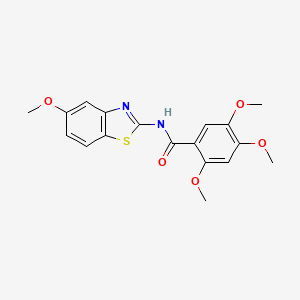 2,4,5-Trimethoxy-N-(5-methoxy-1,3-benzothiazol-2-yl)benzamide