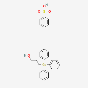 4-Methylbenzene-1-sulfonic acid--3-(triphenylgermyl)propan-1-ol (1/1)